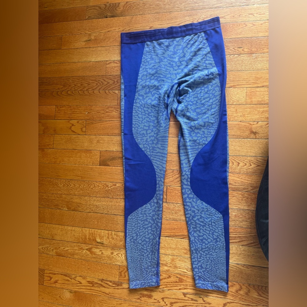 Stylish Odlo Purple Patterned Leggings